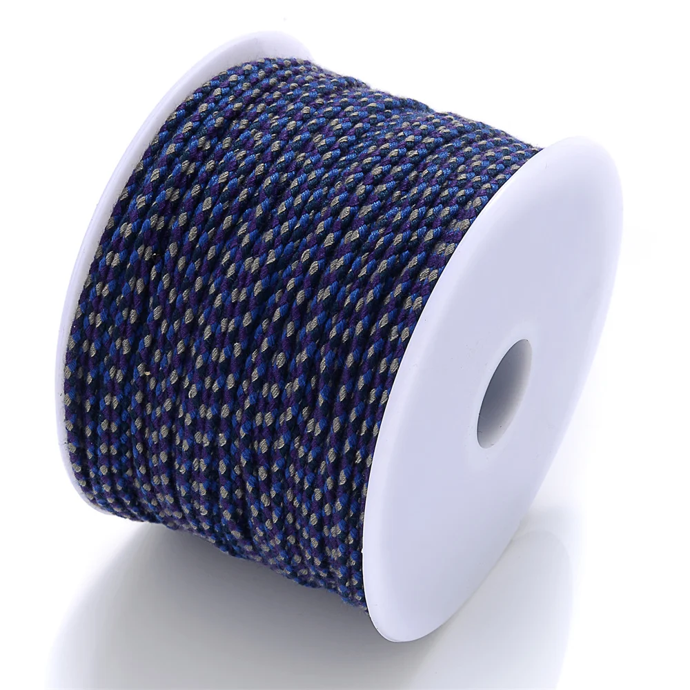 2mm 10M Three-Color Four-Strand Braided Cotton Woven Rope